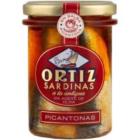Sardina en salsa picantona ORTIZ, frasco 190 g