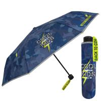 Paraguas infantil plegable 50/8 manual, borde reflectante cool kids.