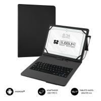 Funda para tablet 10,1" negra con teclado, Keytab Pro USB SUBBLIM