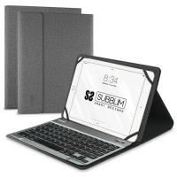 Funda tablet 10,1" gris con teclado, Keytab Pro Bluetooth SUBBLIM