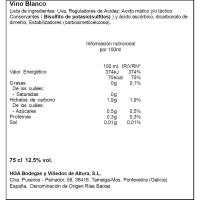 Vino Blanco D.O. Rias Baixas MAREMEL, botella 75 cl