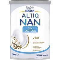 Leche en polvo sin lactosa para lactantes NAN AL110, lata 400 g