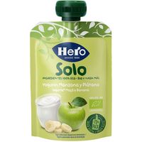 HERO jogurt, sagar eta banana poltsatxo ekologikoa, doypack 100 g