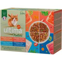 Alimento para gato de pescado ULTIMA Nature, pack 12x85 g