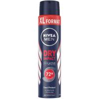 Desodorante para hombre dry impact NIVEA, spray 250 ml