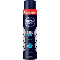 Desodorante para hombre cool kick NIVEA, spray 250 ml