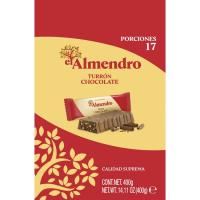 Porciones de chocolate crujiente EL ALMENDRO, bolsa 400 g