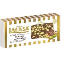 LACASA txokolatezko turroia pistatxoarekin, kutxa 225 g