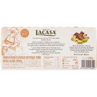 LACASA txokolatezko turroia pistatxoarekin, kutxa 225 g