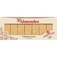 Porciones de turrón blando EL ALMENDRO, caja 420 g