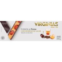 Turrón de yema-guinda de licor VIRGINIAS, tableta 200 g