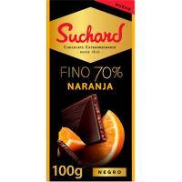 Chocolate fino 70% naranja SUCHARD, tableta 100 g