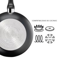 Wok de aluminio Jordi Cruz, apto para todo tipo de cocinas TEFAL, Ø28 cm