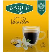 Café vainilla compatible Dolce Gusto BAQUÉ, caja 10 uds