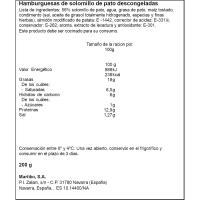 Hamburguesa de solomillo de pato MARTIKO, 2 uds., bandeja 200 g