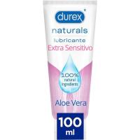 Lubricante naturals extra sensitivo aloe vera DUREX, tubo 100 ml