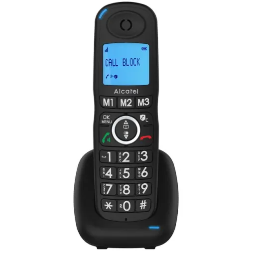 Teléfono inalámbrico negro teclas grandes, XL535 ALCATEL