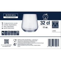 Vaso bajo Cristalín Lexa BOHEMIA, 32 cl