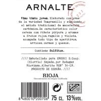 Vino Tinto Joven D.O.C. Rioja M Carbónica ARNALTE, botella 75 cl