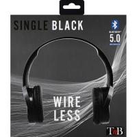Auriculares de diadema inalámbricos negro, Bluetooth 5.0 TNB