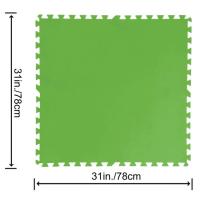 Protector de suelo, polipropileno verde, 78x78 cm BESTWAY, pack 9 uds