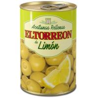 EL TORREON limoiez betetako olibak, lata 300 g