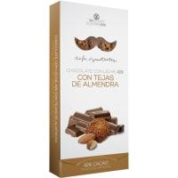 Chocolate c/ leche 42% tejas almendra R.GORROTXATEGI, caja 100 g