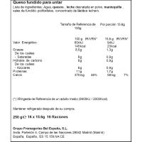 Queso fundido light LA VACA QUE RIE, 16 porciones, caja 250 g