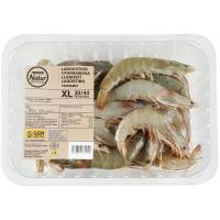 Langostino blanco 30-40 GGN EROSKI NATUR, bandeja 900 g