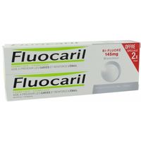 Pasta dentífrica bifluor blanqueadora FLUOCARIL, pack 2x75 ml