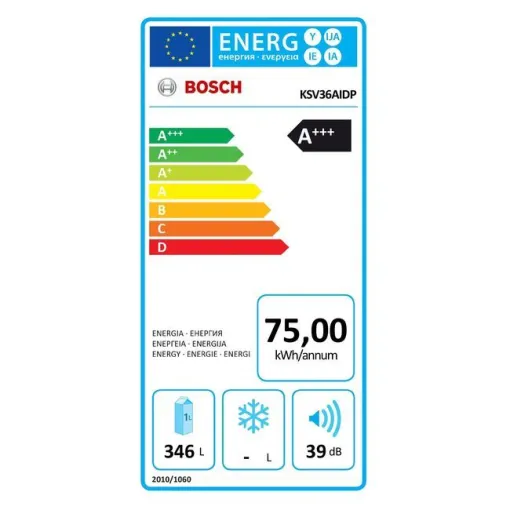 Frigorífico de 1 puerta inox KSV36AIDP BOSCH