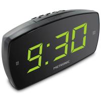 Reloj despertador digital negro doble alarma 477006 XL2 METRONIC