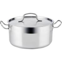 Cacerola Azzero con tapa, acero inoxidable, apta para todo tipo de cocinas QD, Ø28 cm