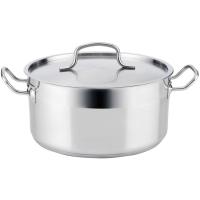 Cacerola Azzero con tapa, acero inoxidable, apta para todo tipo de cocinas QD, Ø24 cm