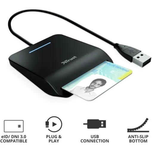 Lector de DNI con conector USB, 23890 Primo TRUST