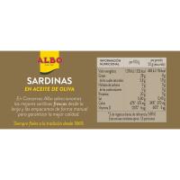 Sardina en aceite de oliva ALBO, lata 120 g