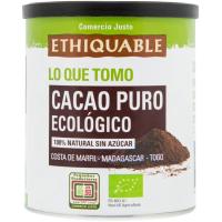 ETHIQUABLE kakao puru ekologikoa azukrerik gabe, lata 200 g