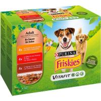 Alimento húmedo en salsa para perro FRISKIES, pack 12x200 g