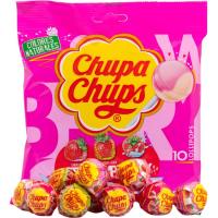 Caramelos fresas love CHUPACHUPS, bolsa 10 uds