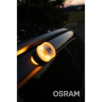 Luz de advertencia homologada ledV16, pila incluida, luz naranja OSRAM, 1 ud