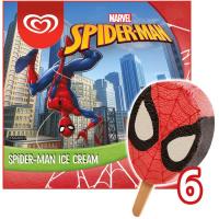 Helado de Spiderman FRIGO, pack 6x60 ml