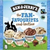 Helado Favourite Coolection BEN&JERRY'S, pack 4x100 ml