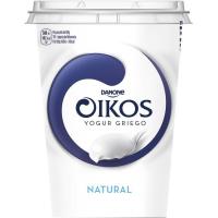 Yogur tipo griego natural OIKOS, tarrina 480 g