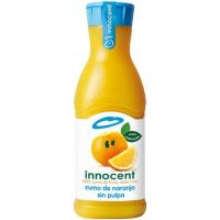 Zumo de naranja sin pulpa INNOCENT, botella 900 ml