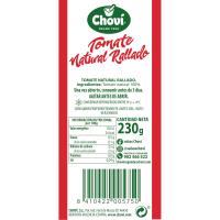 CHOVI tomate natural arraspatua, terrina 230 g