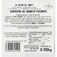 Suprema de bonito picante LA COCINA DEL NORTE, tarrina 150 g