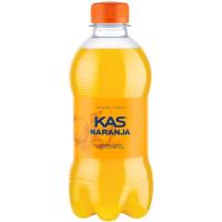 Refresco de naranja con gas KAS ZERO, botellín 33 cl