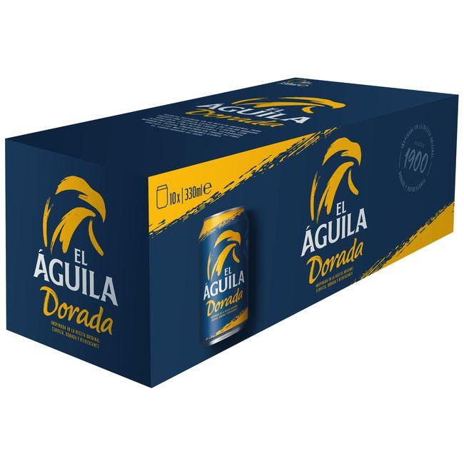 precios Cerveza Lager El Aguila, Pack Lata 10X33 Cl en Eroski