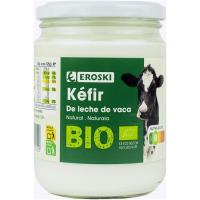 Kefir de leche de vaca EROSKI BIO, frasco 420 g