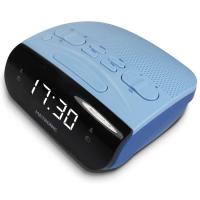 Radio despertador azul, dos alarmas, 477033 Dual METRONIC
